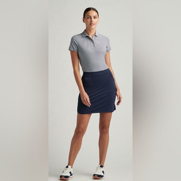 NWT PETER MILLAR PM Ladies Petal Hem Skort  style LE 0EB15 color navy size s - Picture 1 of 14